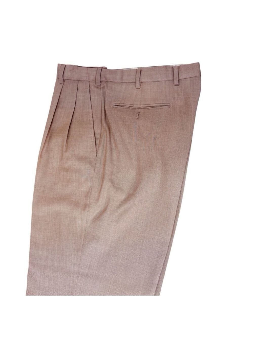 Zanella Platinum Trousers Tan Wool Size 34 - Picture 6 of 11